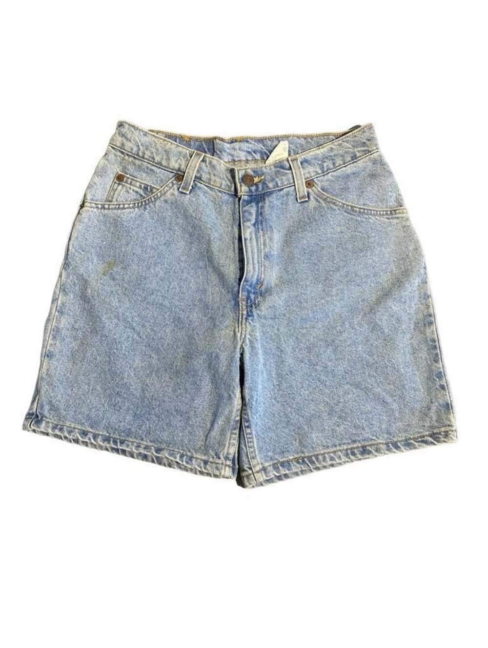 Levi's 37967 Relaxed Fit Denim Shorts Size 7 Light Wash Orange Tab Jorts